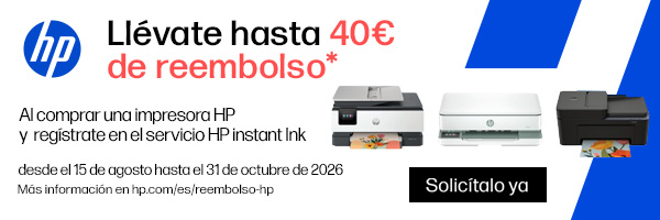 Cash back hp reembolso hasta 40€